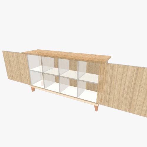 2x4 Cube Unit Upcycle Project