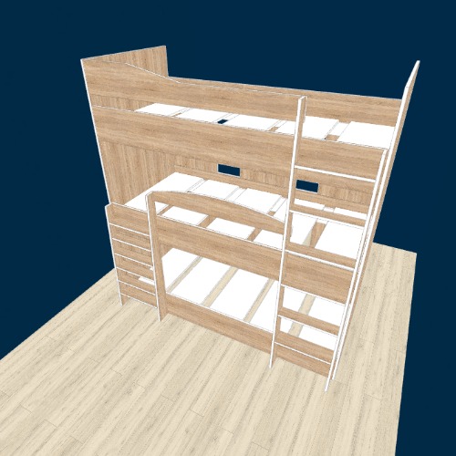 3х ярусная кровать