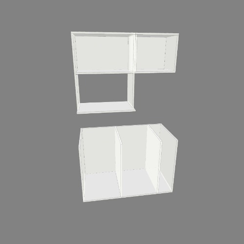 Alacena y microondas