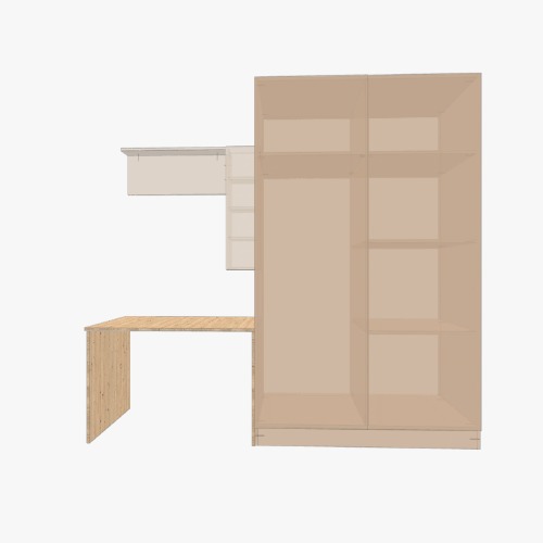 armario con escritorio