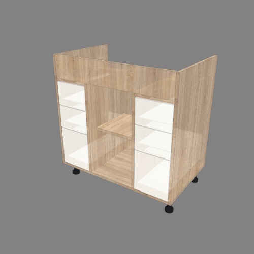 Armario de Banheiro Cuba Baixa AB