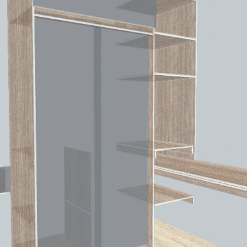 Mueble Multifuncional Escritorio + Closet