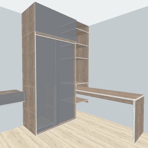 Mueble Multifuncional Escritorio + Closet