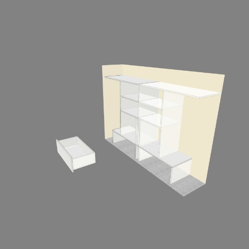 Armario para mueble empotrado