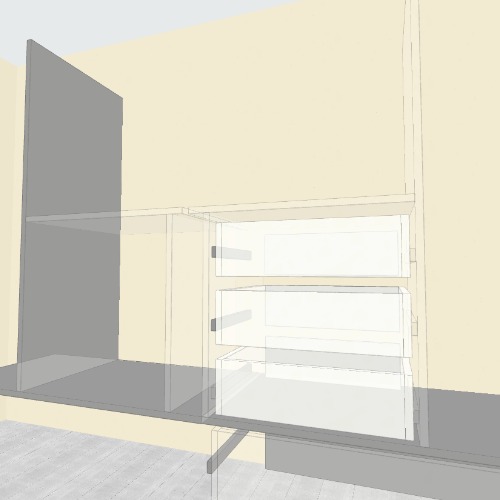 Armario para mueble empotrado