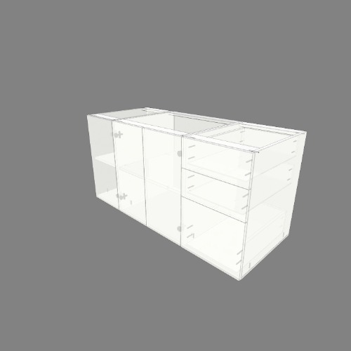 bajo mesada 1 Бесплатные 3D-проекты мебели и чертежи от сообщества Flatma