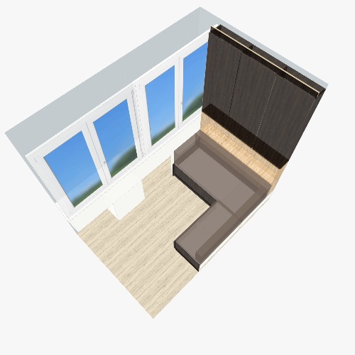 Balcony sitting L shape