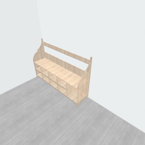 Banc d'entrée pour chaussures