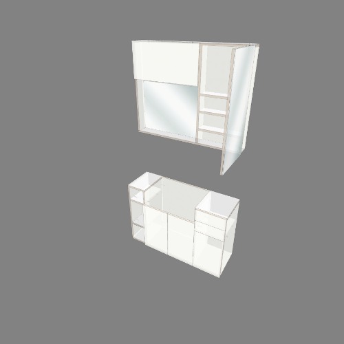 Bathroom Counter and Cabinet