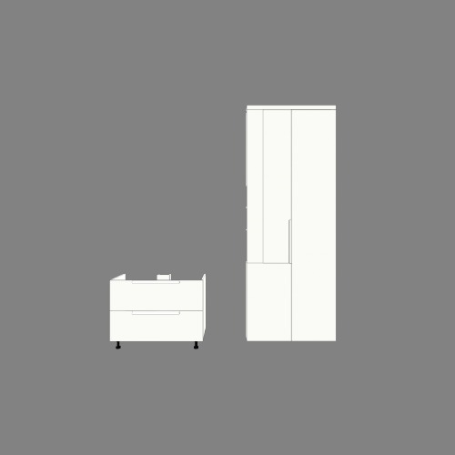 Bathroom drawer+sinkstand