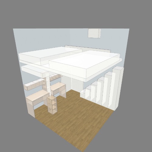 bed mezzanine 222