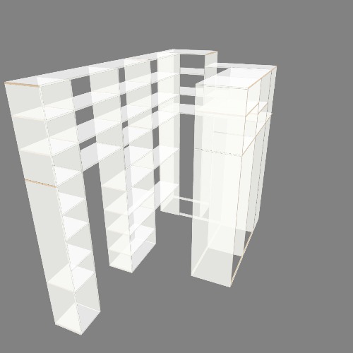 Bedroom walk-in closet