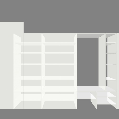 Bedroom walk-in closet