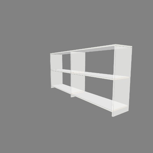 Biblioteca baja minimalista