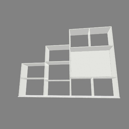 bibliotheque tv sous pente