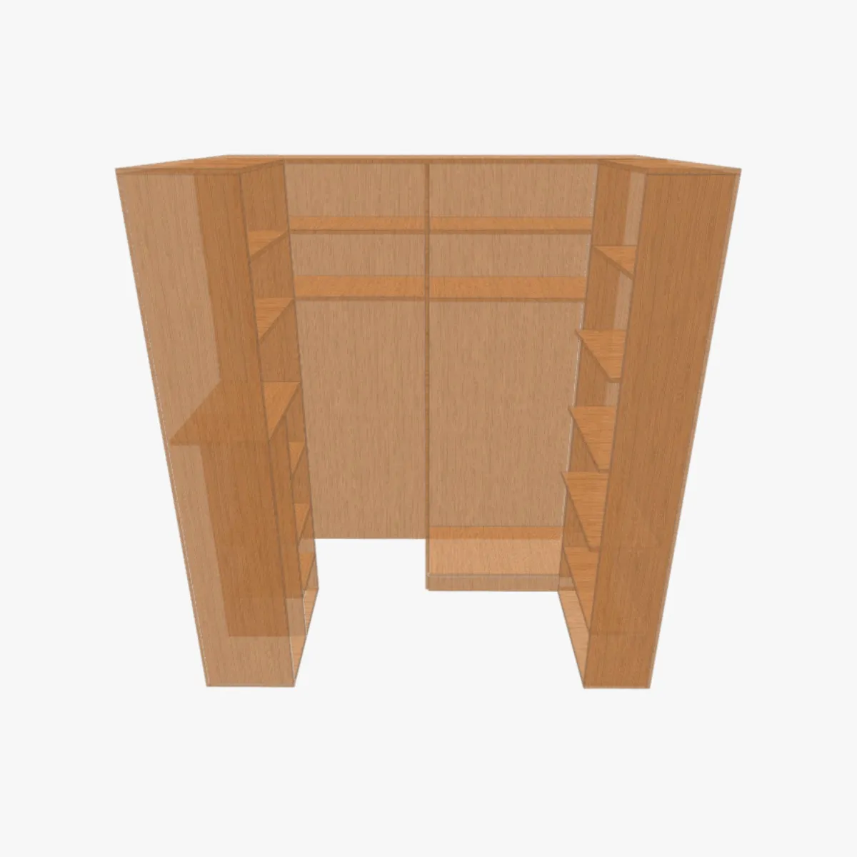 Bauplan Eck-Kleiderschrank L-Form mit Materialliste und Montageanleitung