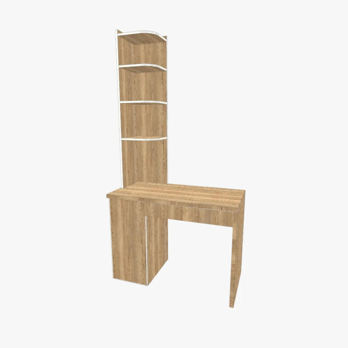 DIY Schreibtisch Bauplan mit Regal und Maßen für Homeoffice Möbel