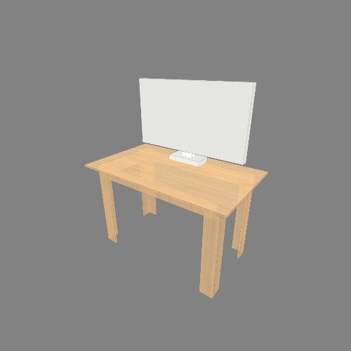 booth table big monitor