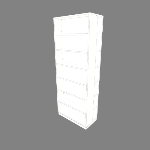 Bücherregal Nadja Бесплатные 3D-проекты мебели и чертежи от сообщества Flatma