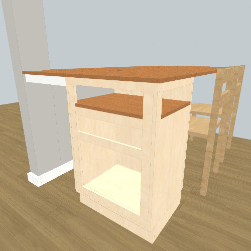 Built in Kitchen Bar / Table