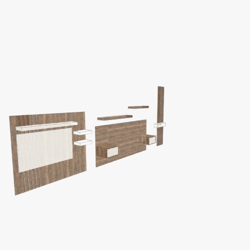 Cabecero y centro de entretenimiento habitación