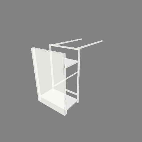 Cajonera adosada a escritorio prefabricado