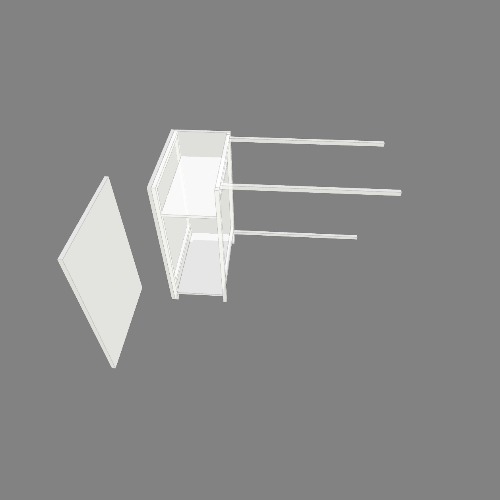 Cajonera adosada a escritorio prefabricado