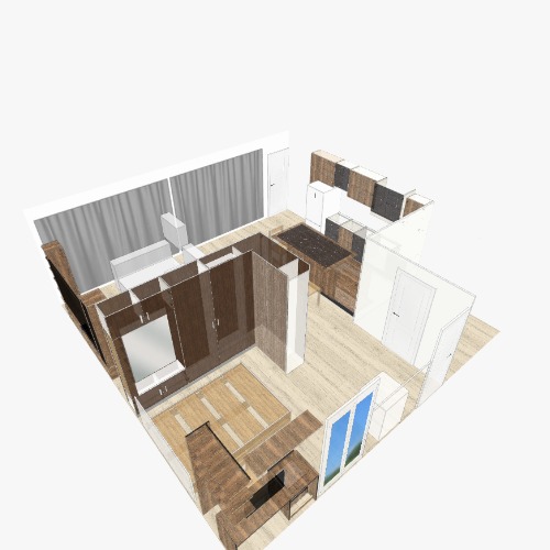 Derpartamento de soltero Kostenlose 3D-Möbelprojekte und Pläne aus der Flatma Community