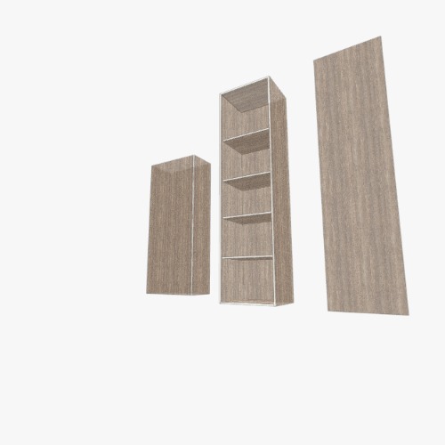 Closet 2.40 m x 1.60 m con 5 entrepaños y espacio para 2 tubos de colgar ropa