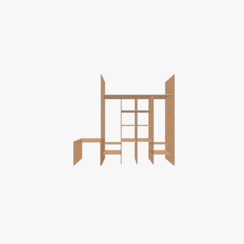 closet basico con tocador lado izquierdo