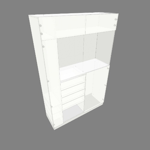 Closet con espacio tv