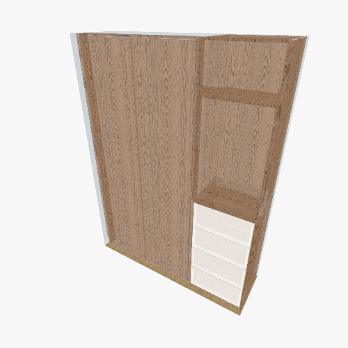Closet Inmerso en Pared