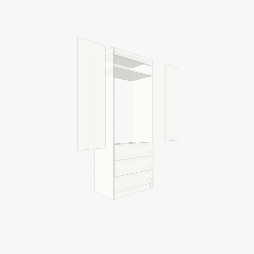 Closet Maxito Dự án và bản vẽ nội thất 3D miễn phí từ Cộng đồng Flatma