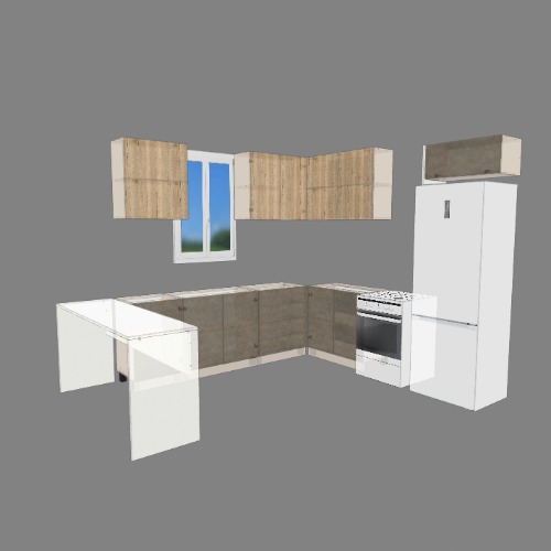 cocina adela Free 3D furniture designs and blueprints from Flatma Community