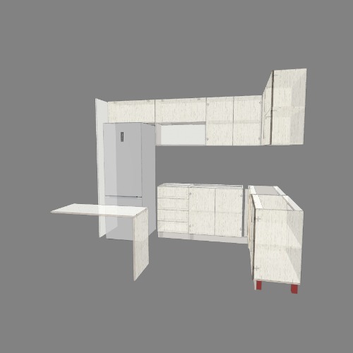 Cocina Camagua Free 3D furniture designs and blueprints from Flatma Community