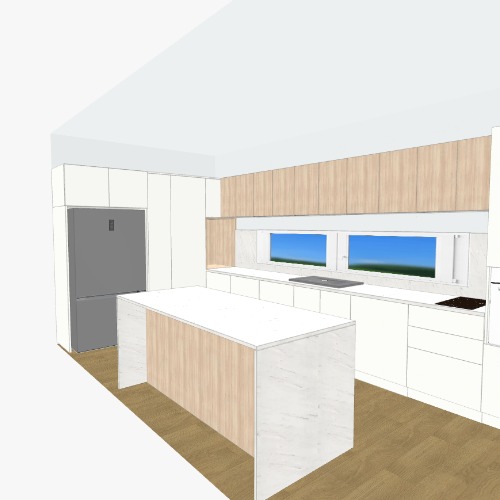 Cocina Punta Espinillo 2 Бесплатные 3D-проекты мебели и чертежи от сообщества Flatma