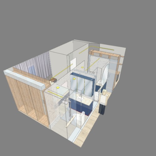 Quarto e banheiros