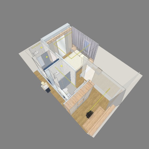 Quarto e banheiros