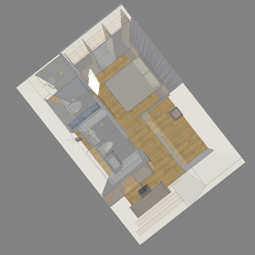 Quarto e banheiros