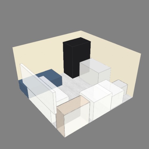 Cuarto 207 Alan Бесплатные 3D-проекты мебели и чертежи от сообщества Flatma