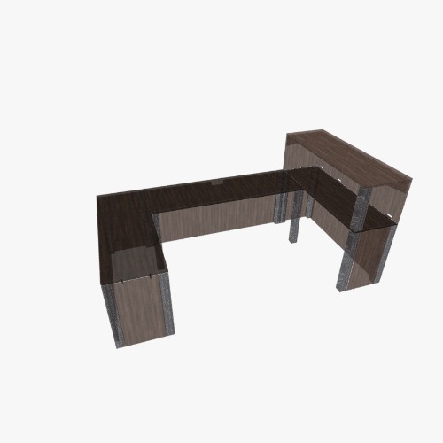 Custom U Shaped Modular Desk