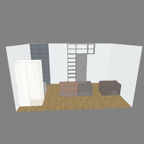 Dark blue cabinet for lego and stuff