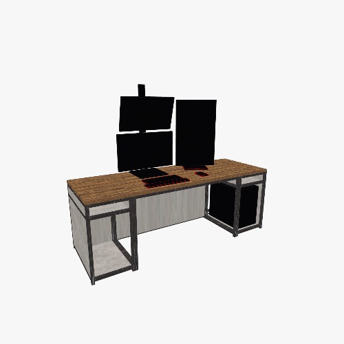 Desk Project Бесплатные 3D-проекты мебели и чертежи от сообщества Flatma