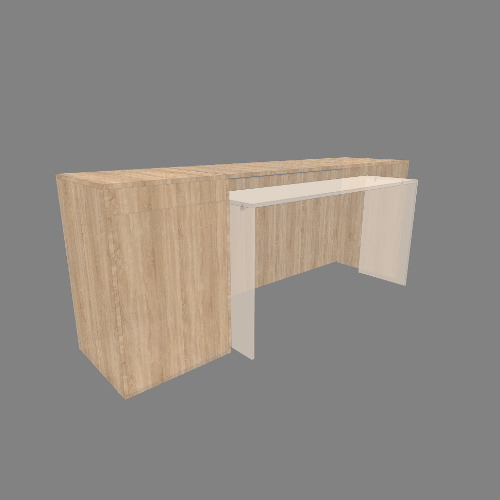 Desk with pull out keyboard stand