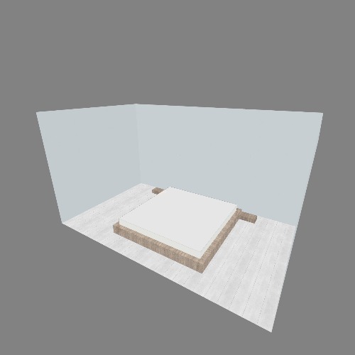 Eichenbalken DIY Bett