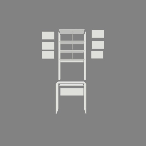 Escritorio Бесплатные 3D-проекты мебели и чертежи от сообщества Flatma