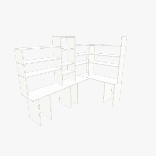 Escritorio empotrado