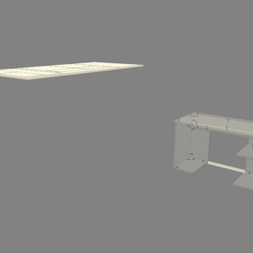 Escritorio Melamina 15mm 1200x600