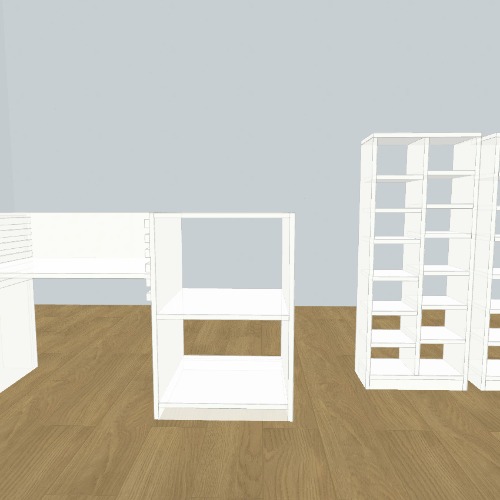 Escritorio y 2 zapateras