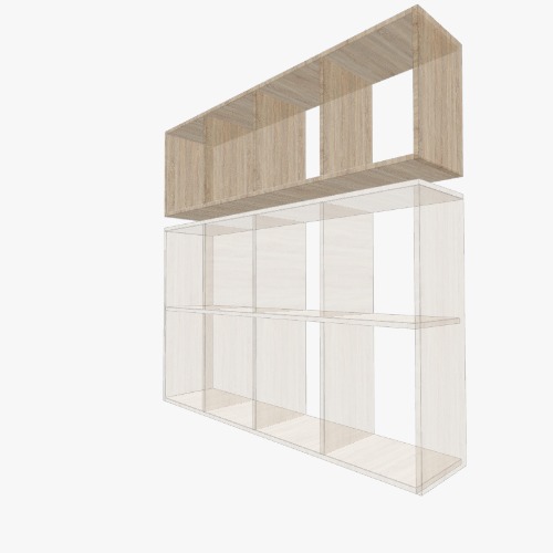 Estante 3 pisos con separacion